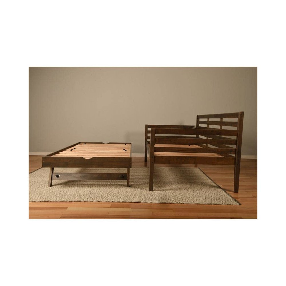 Boho  Daybed-Pop Up-Rustic Walnut Finish. Picture 7