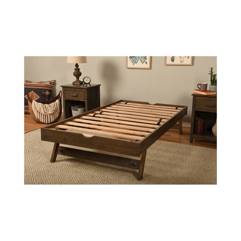 Pop Up-Rustic Walnut Finish-Tray. Picture 4