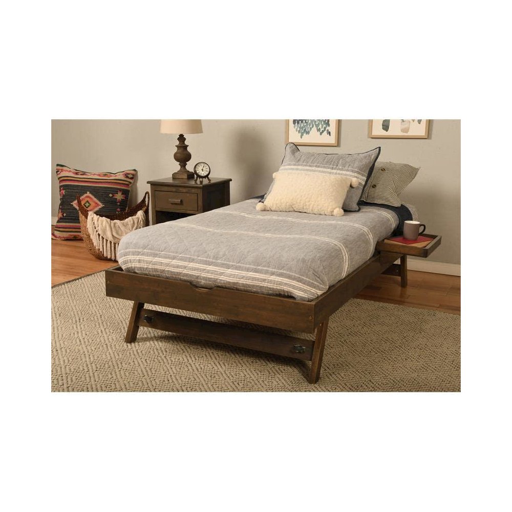 Pop Up-Rustic Walnut Finish-Tray. Picture 2