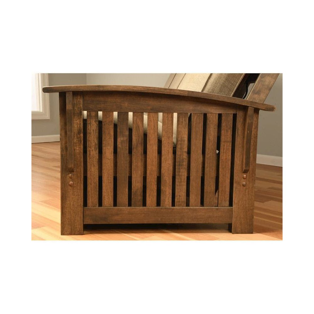 Washington Queen Frame-Rustic Walnut-Storage Drawers. Picture 4