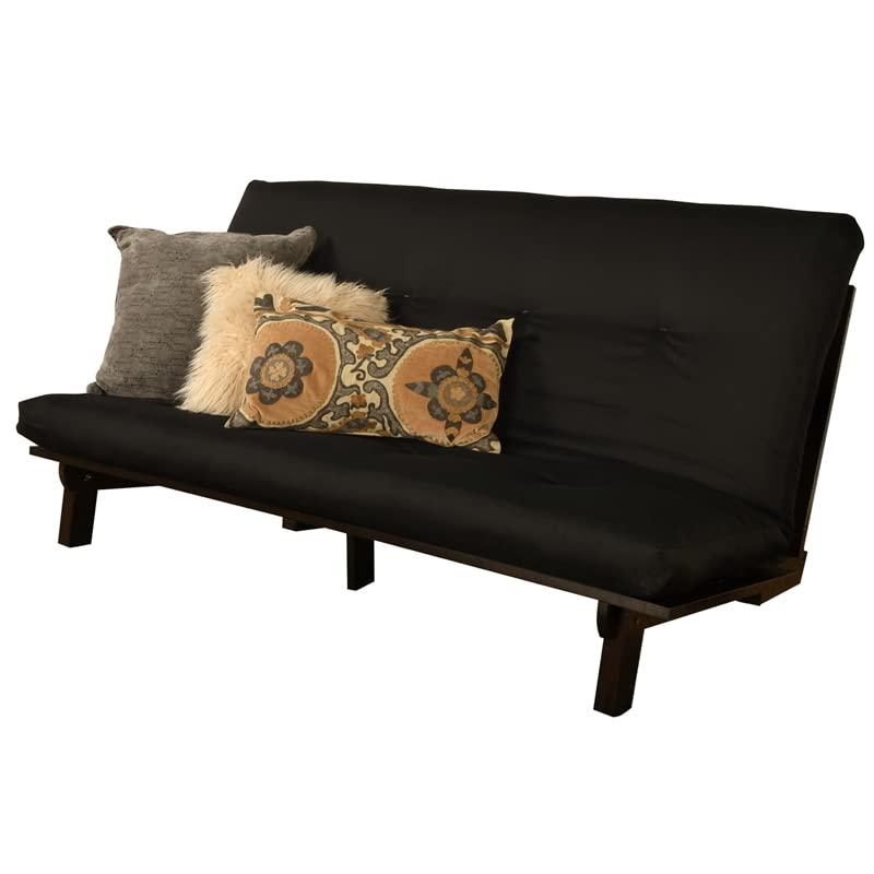 Carson Frame-Java Finish-Twill Black Mattress. Picture 1