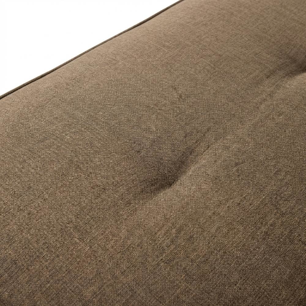 Brown Fabric Futon with Sturdy Frame and Comfortable Mattress. Picture 5