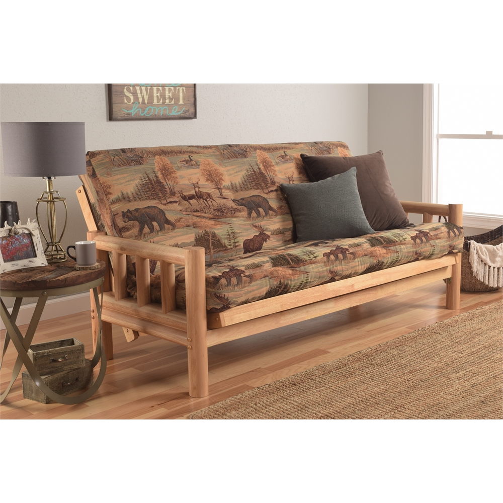 Lodge Frame-Natural Finish-Canadian Mattress. Picture 1