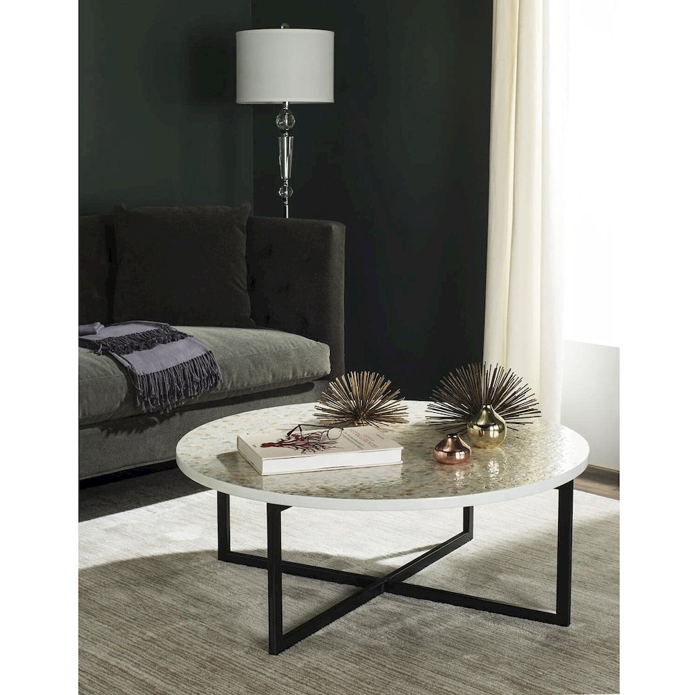 Home Collection Cheyenne Beige / Multi Coffee Table. Picture 4