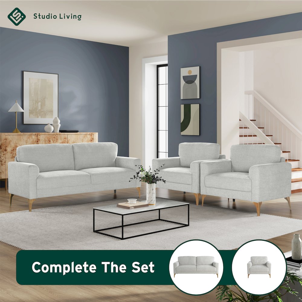 Mercer Sofa Ivory. Picture 12