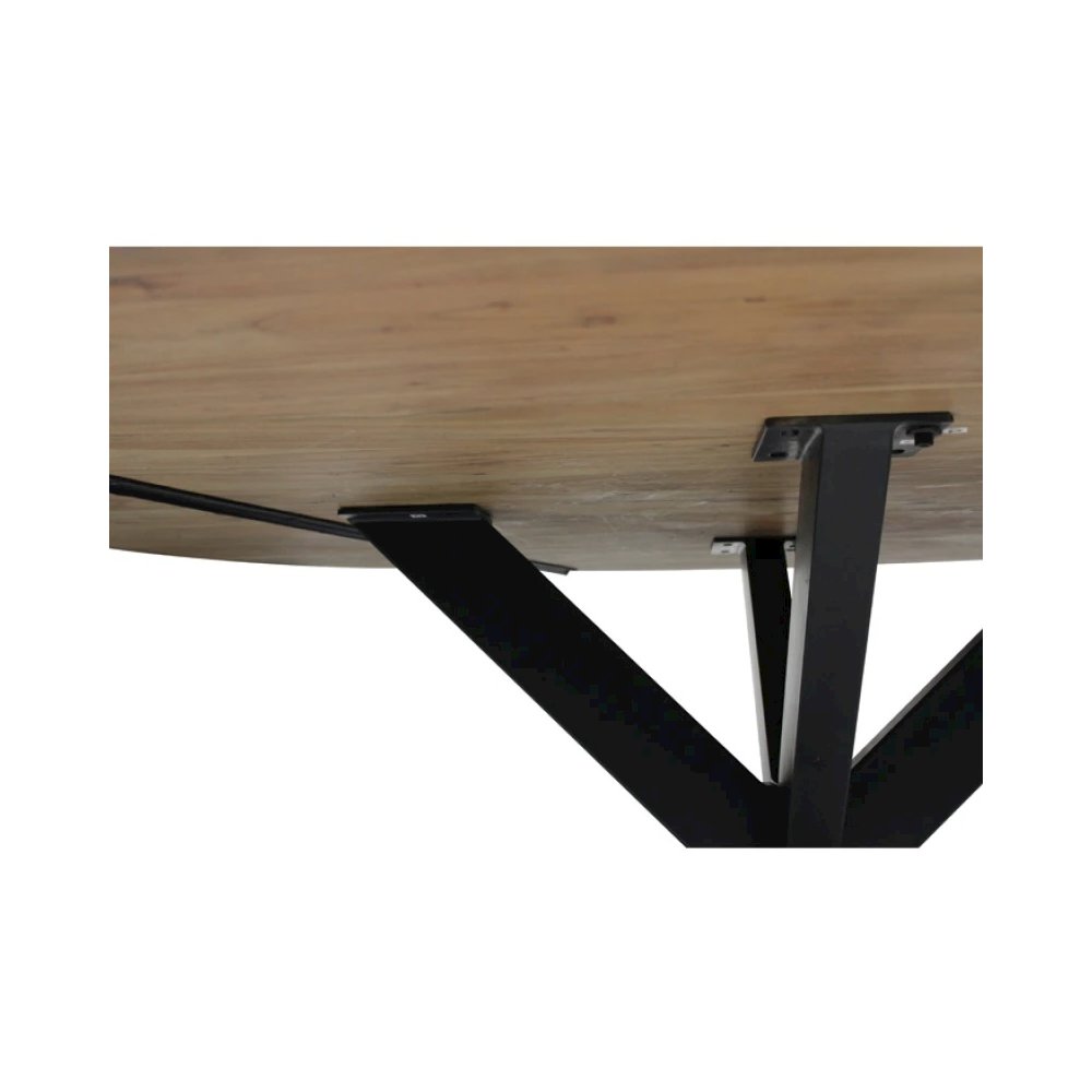 Felix 72" Dining Table with Iron Legs. Picture 3