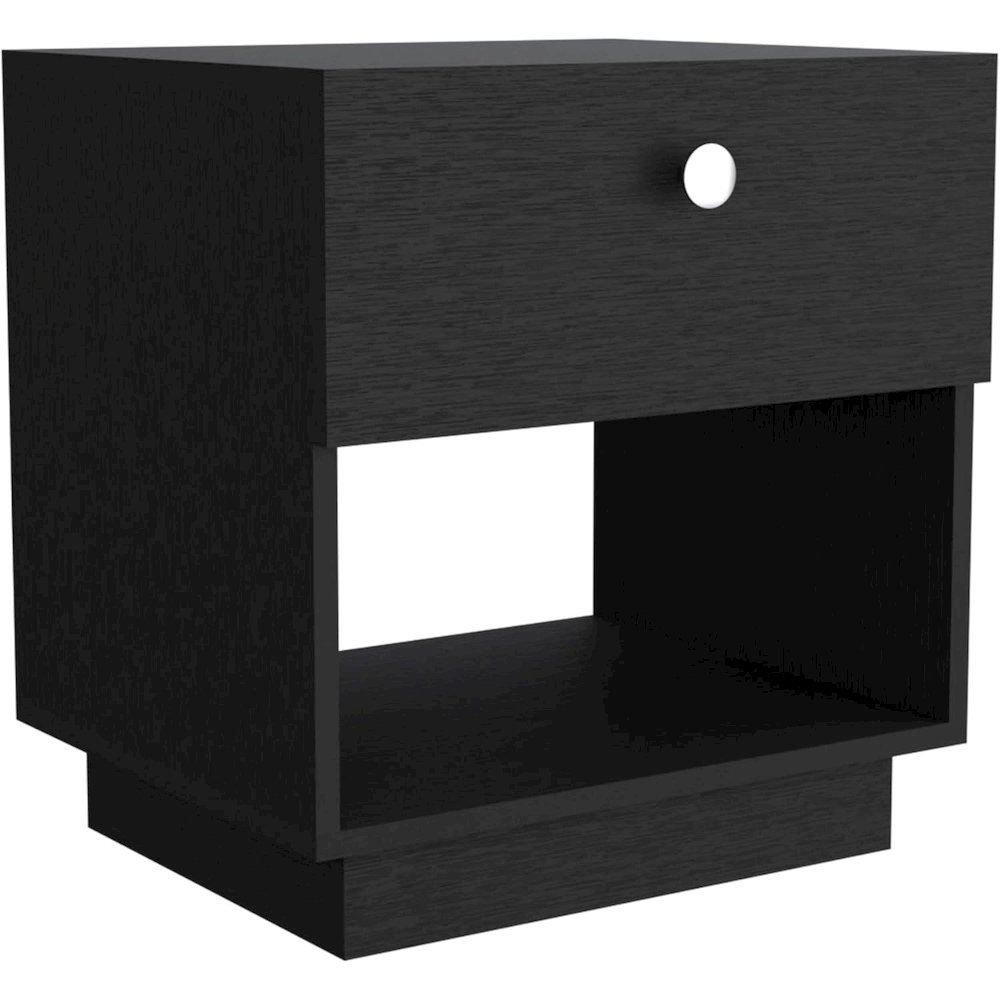 Paris Nightstand Black MDF. Picture 1