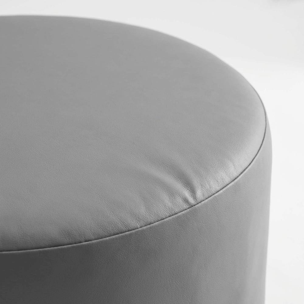 Round outdoor coffee table cover with waterproof fabric for weather protection. Picture 6