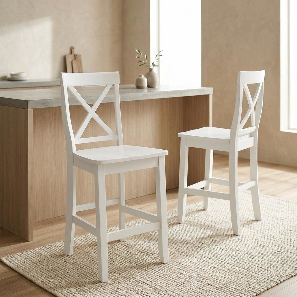 Counter Height Bar Stool Set in Sleek Style with Comfort Design. Picture 5