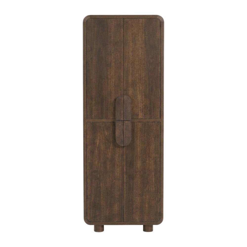 Pantry Cabinet in Rustic Finish with Anti-Tip Mechanism and Spacious Storage. Picture 4