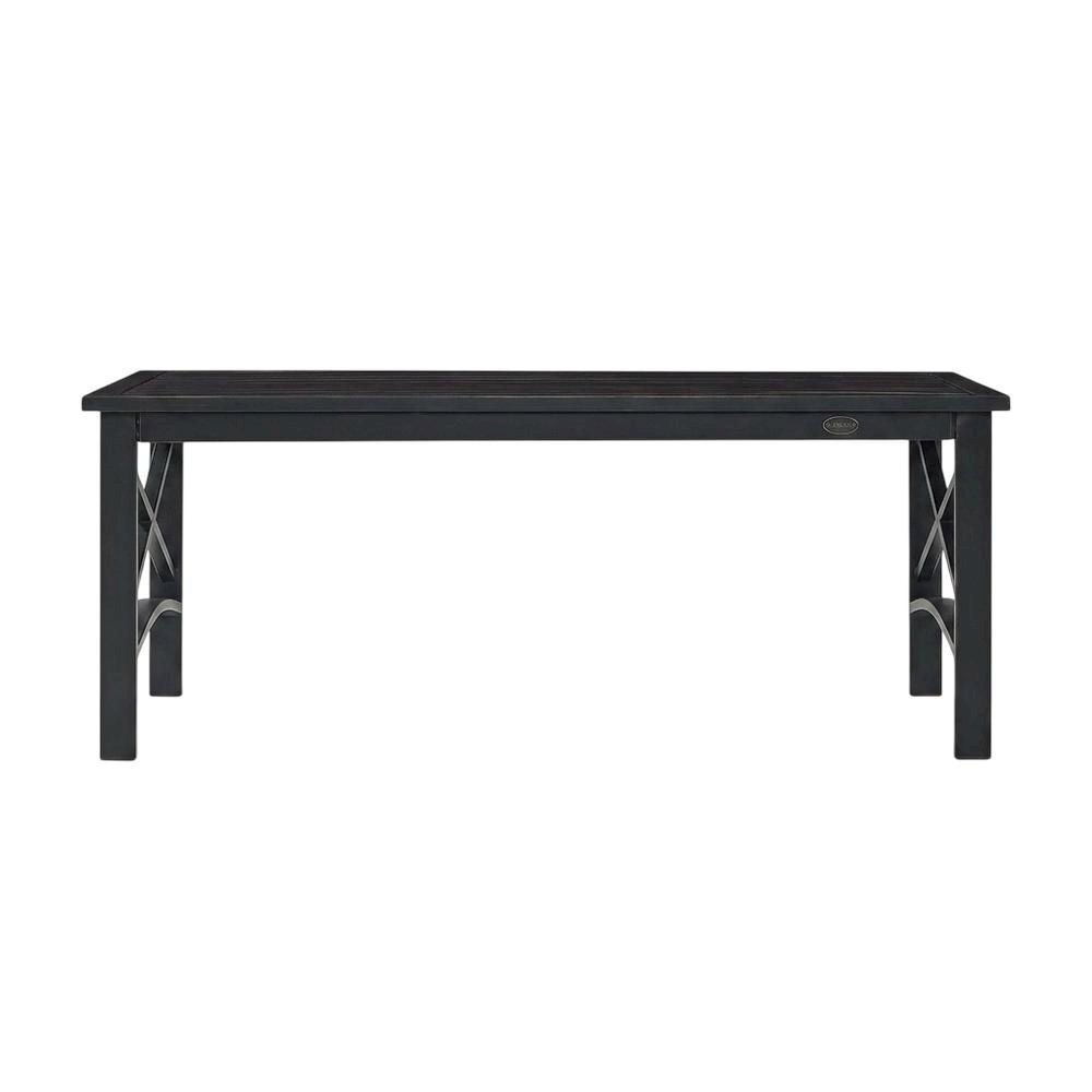 Oil-Rubbed Bronze Outdoor Coffee Table with Sturdy Design and Anti-Tip Hardware. Picture 4