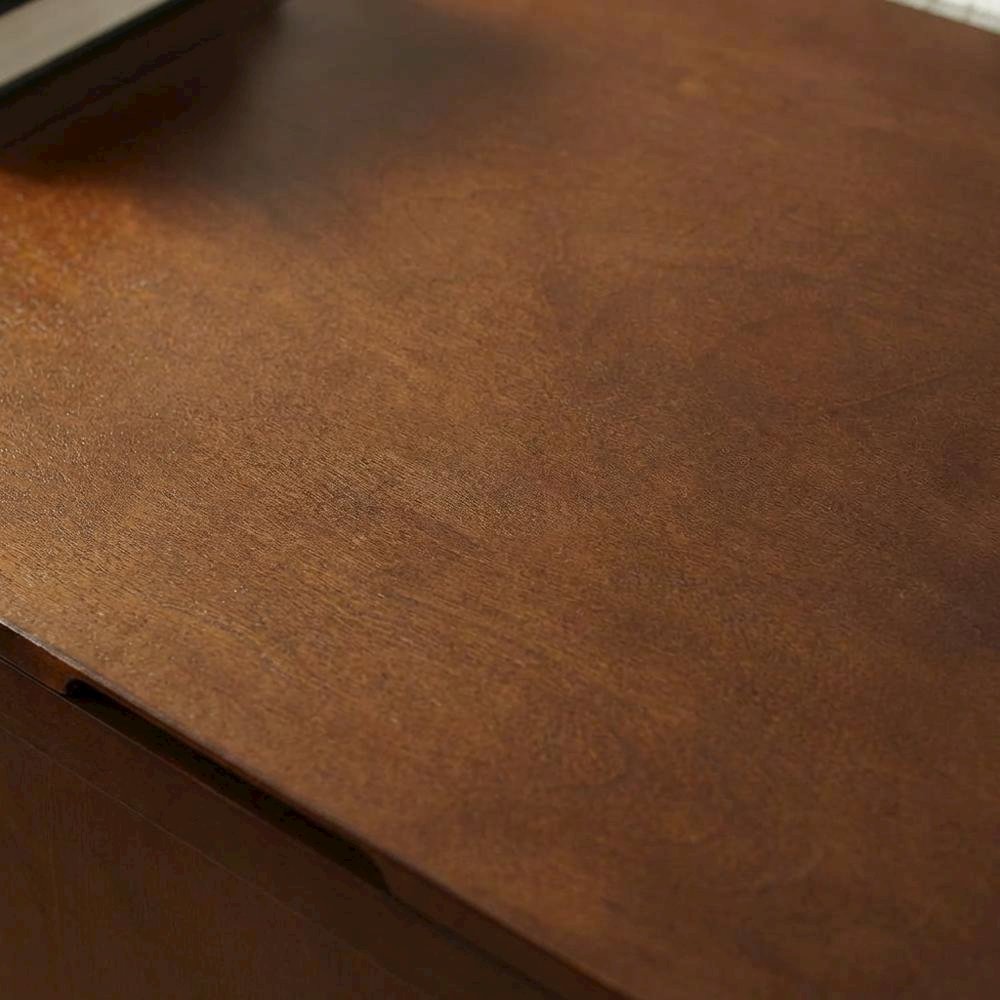 Mahogany Media Console with Anti-Tip Hardware and Sturdy Design. Picture 6