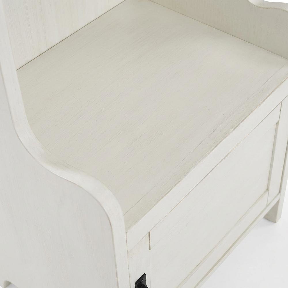 White Narrow Hall Tree, MDF Birch Veneer, Coat Hooks, Tall Entryway. Picture 6