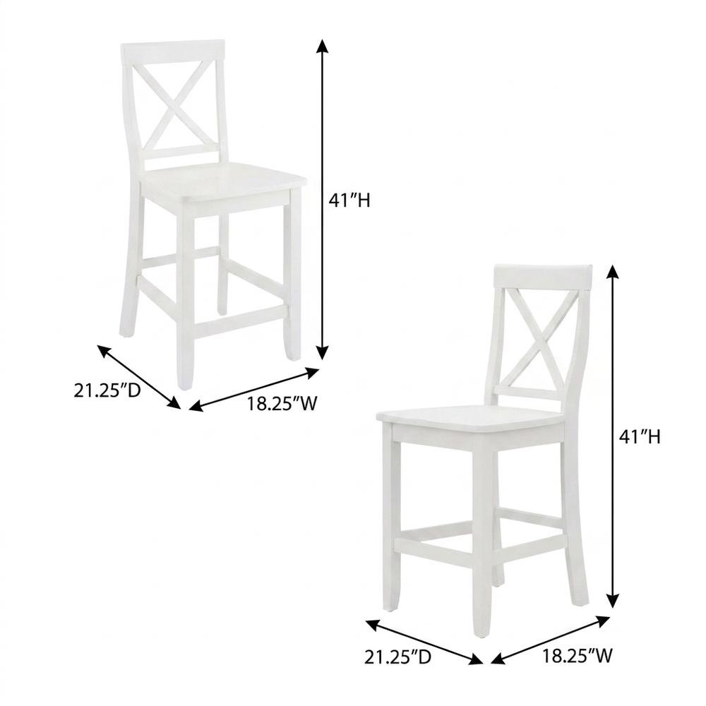 Counter Height Bar Stool Set in Sleek Style with Comfort Design. Picture 6