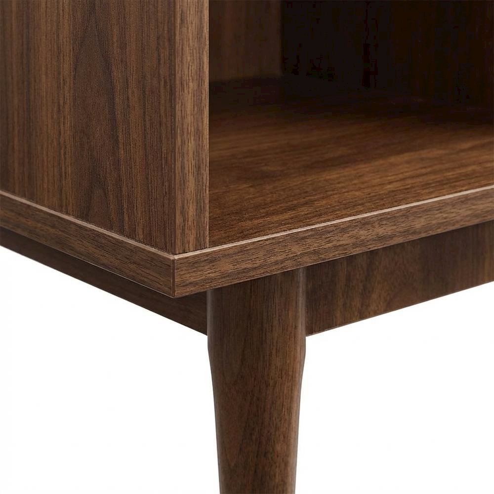 Record Player Stand with Vinyl Storage, Compact Entertainment Center. Picture 6