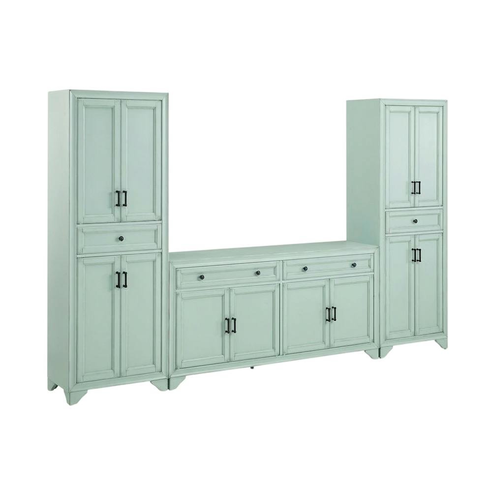 3-Piece Sideboard and Pantry Set with Anti-Tip Feature and Ample Storage. Picture 1