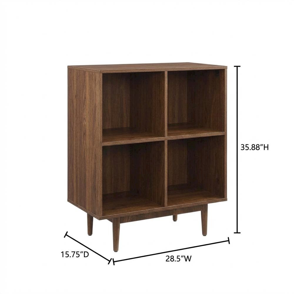 Record Player Stand with Vinyl Storage, Compact Entertainment Center. Picture 7