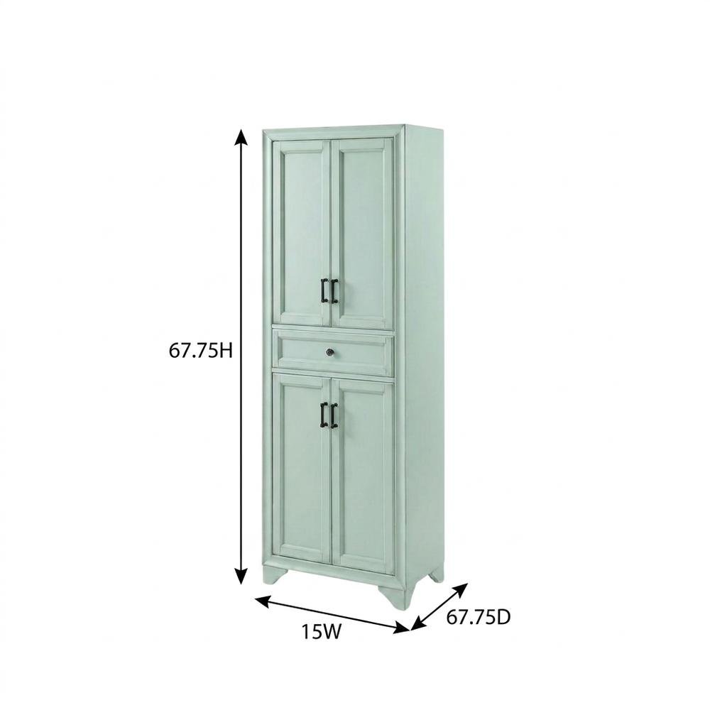 Neutral Finish Kitchen Storage Pantry with Anti-Tip & Floor Clearance. Picture 7