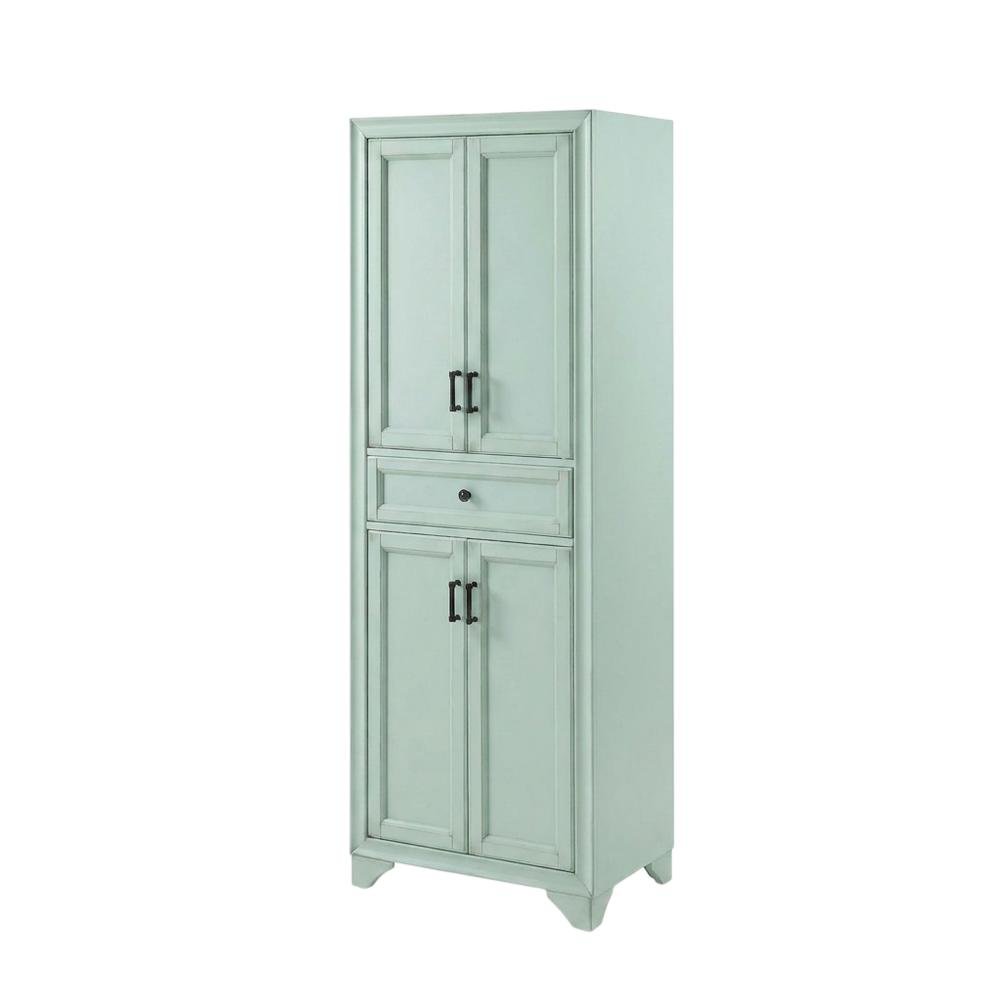 Neutral Finish Kitchen Storage Pantry with Anti-Tip & Floor Clearance. Picture 1