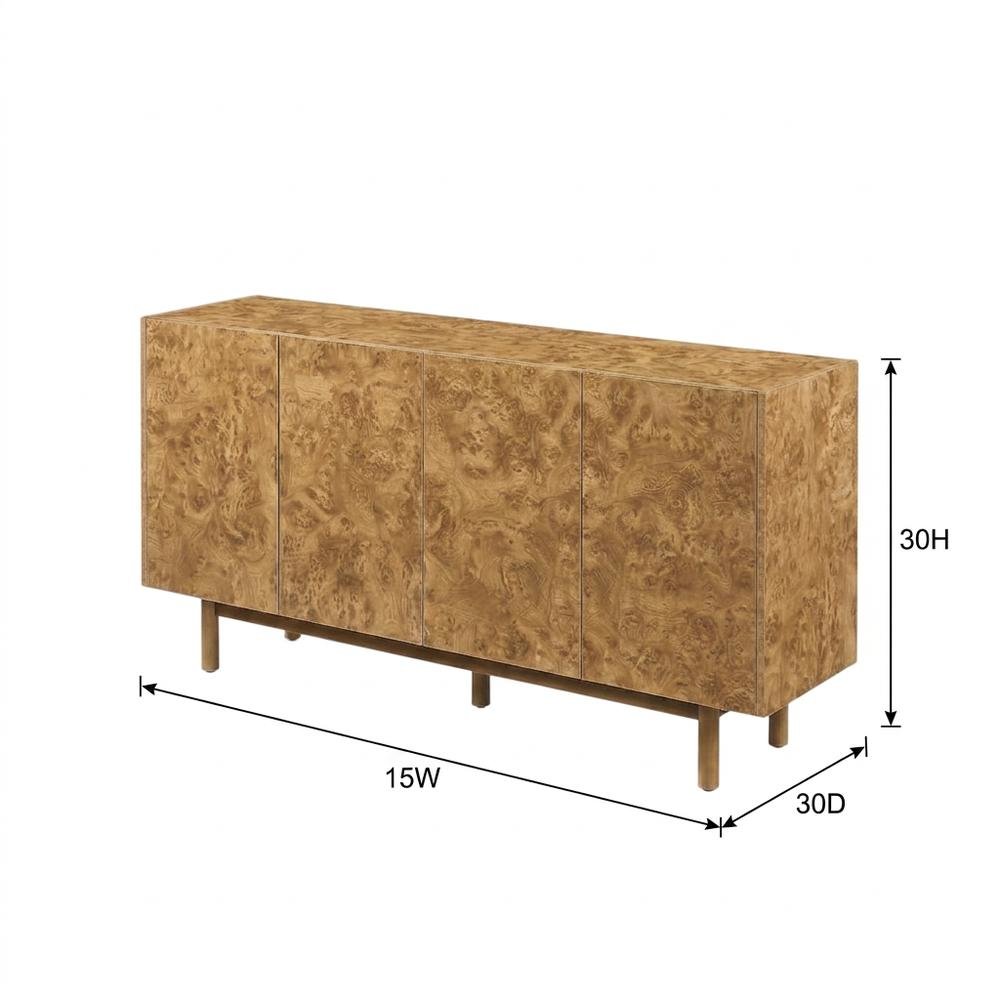 Contemporary Sideboard with Anti-Tip Mechanism and Floor Clearance Sturdy Finish. Picture 7