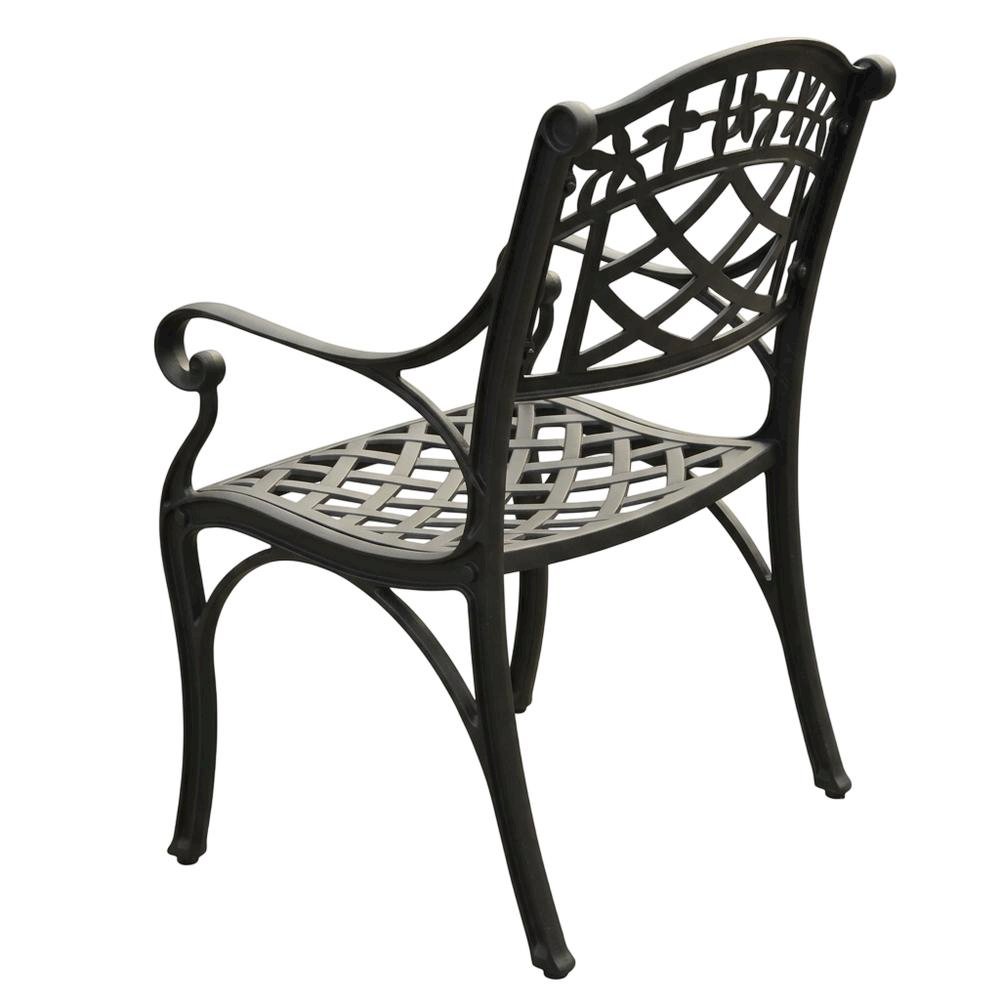 Outdoor dining chairs set with comfortable armrests and durable build. Picture 4