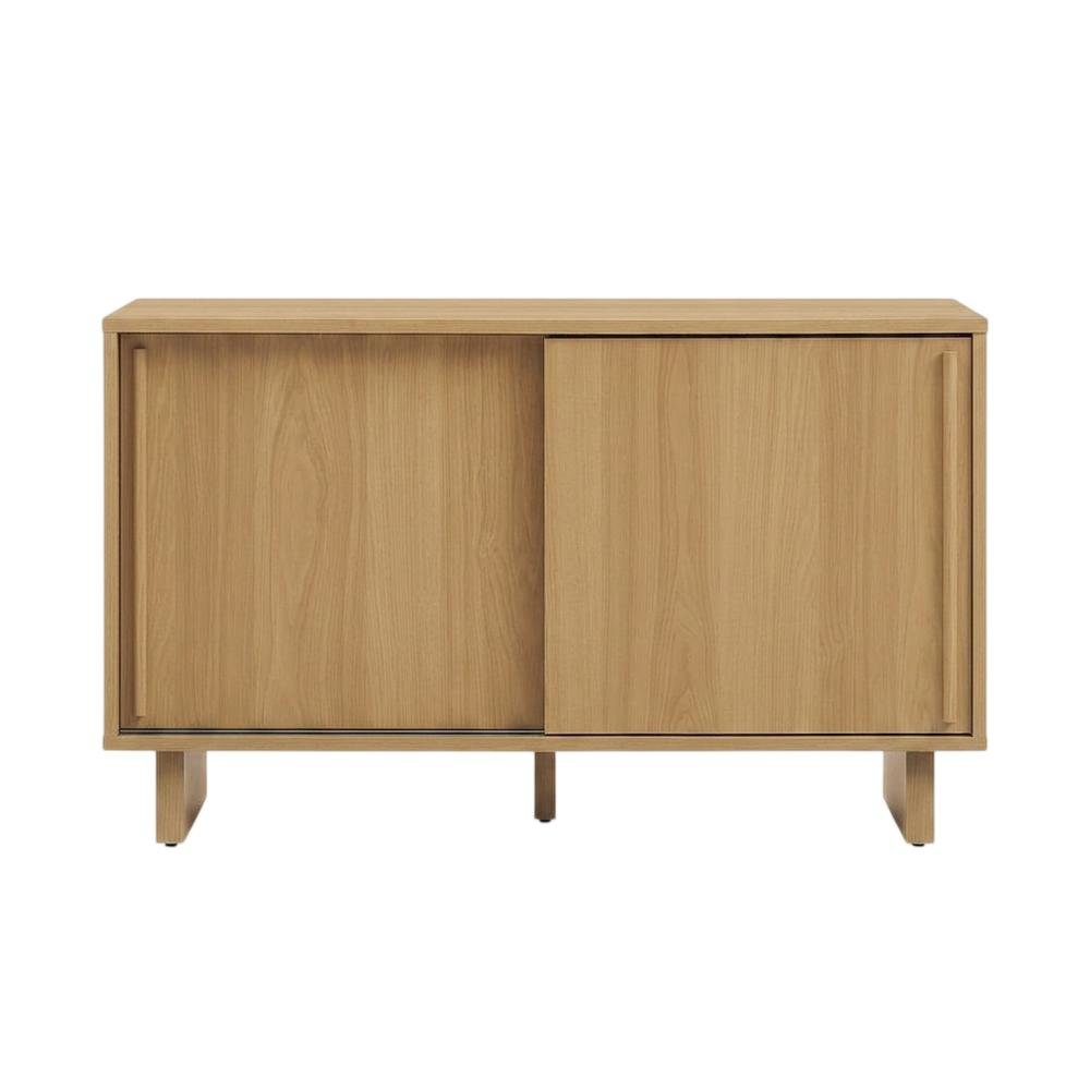 Medium Record Player Cabinet in Cherry Finish with Vinyl Storage and Shelf. Picture 4