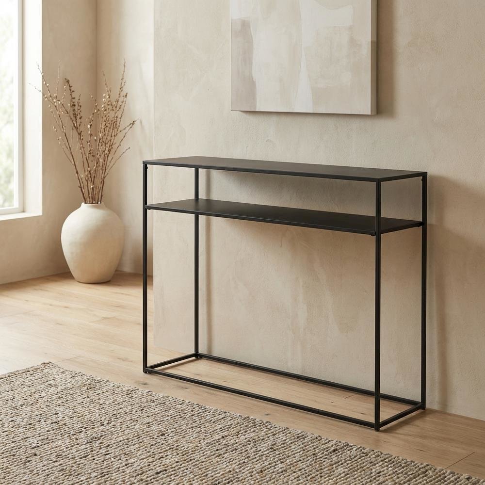 Rustic Entryway Console Table with Anti-Tip Stability and Durable Build. Picture 2