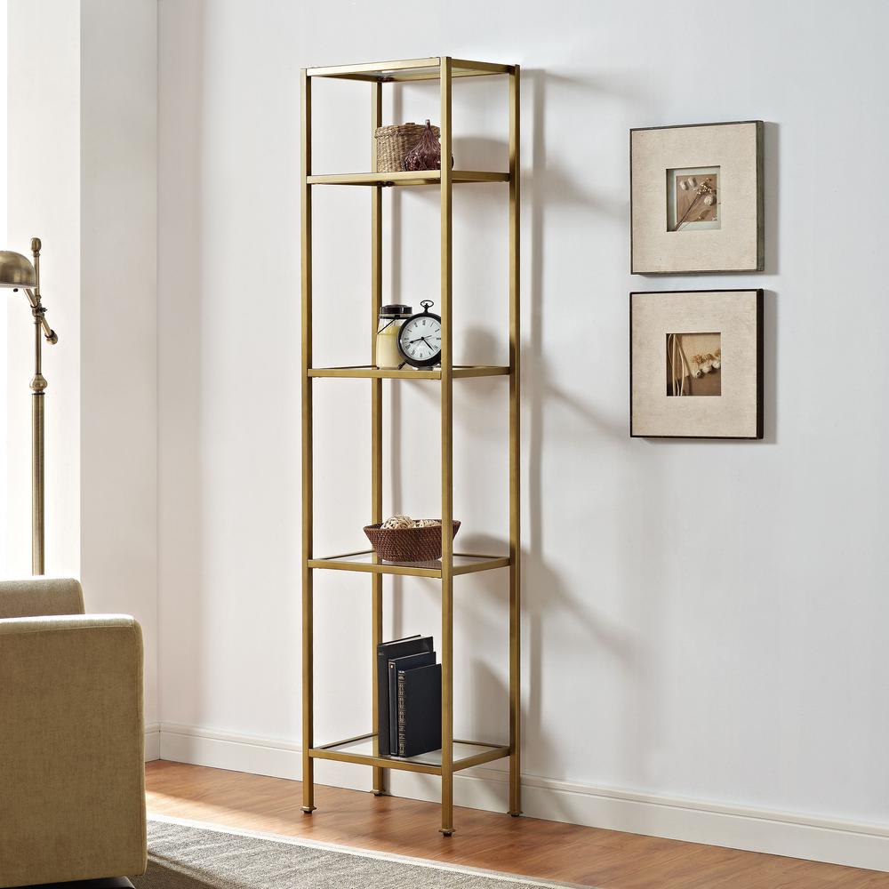 Aimee Narrow Etagere Bookcase. Picture 13