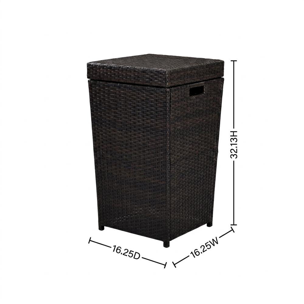 Wicker Trash Can with Durable Design and Spacious Capacity for Home Use. Picture 8