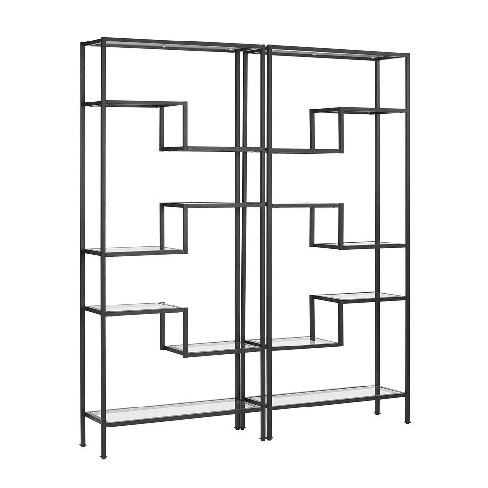 Sloane 2Pc Etagere Set Matte Black - 2 Etageres. Picture 9