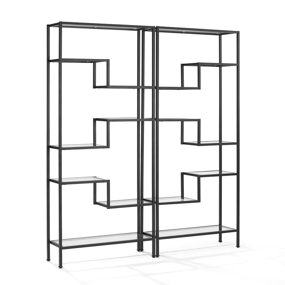 Sloane 2Pc Etagere Set Matte Black - 2 Etageres. Picture 10