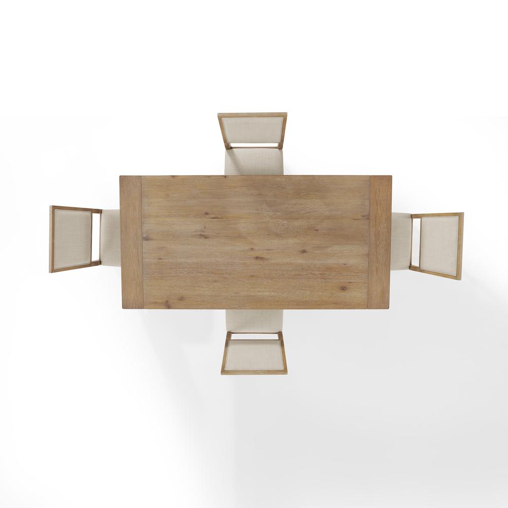 Joanna 5-Piece Dining Table Set For 4 - Table & 4 Upholstered Back Chairs. Picture 10