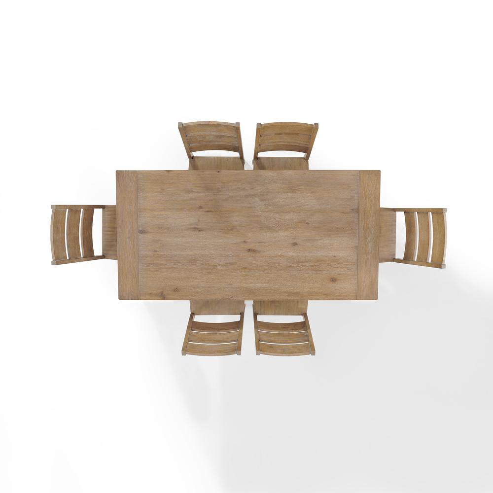 Joanna 7-Piece Dining Table Set For 6 - Table & 6 Ladder-Back Chairs. Picture 9