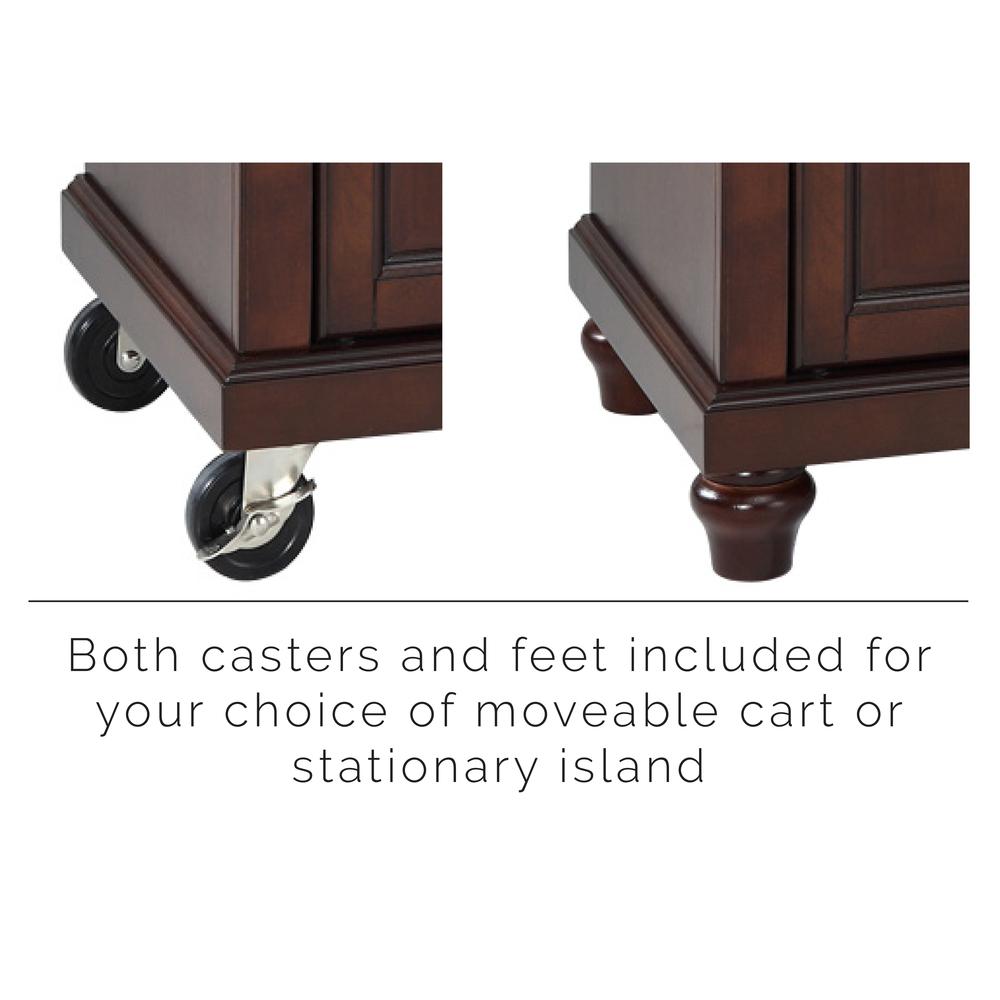 Cambridge Stone Top Portable Kitchen Island/Cart. Picture 9