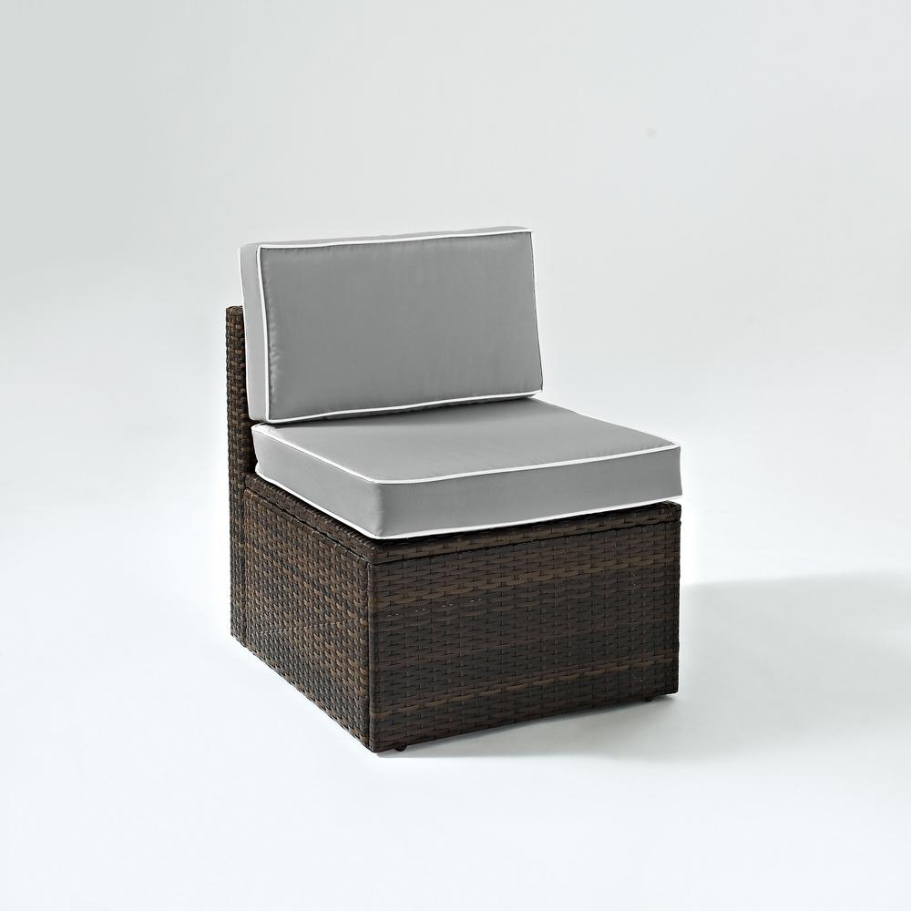 Palm Harbor Wicker Armless Outdoor Sectional Chair. Picture 8