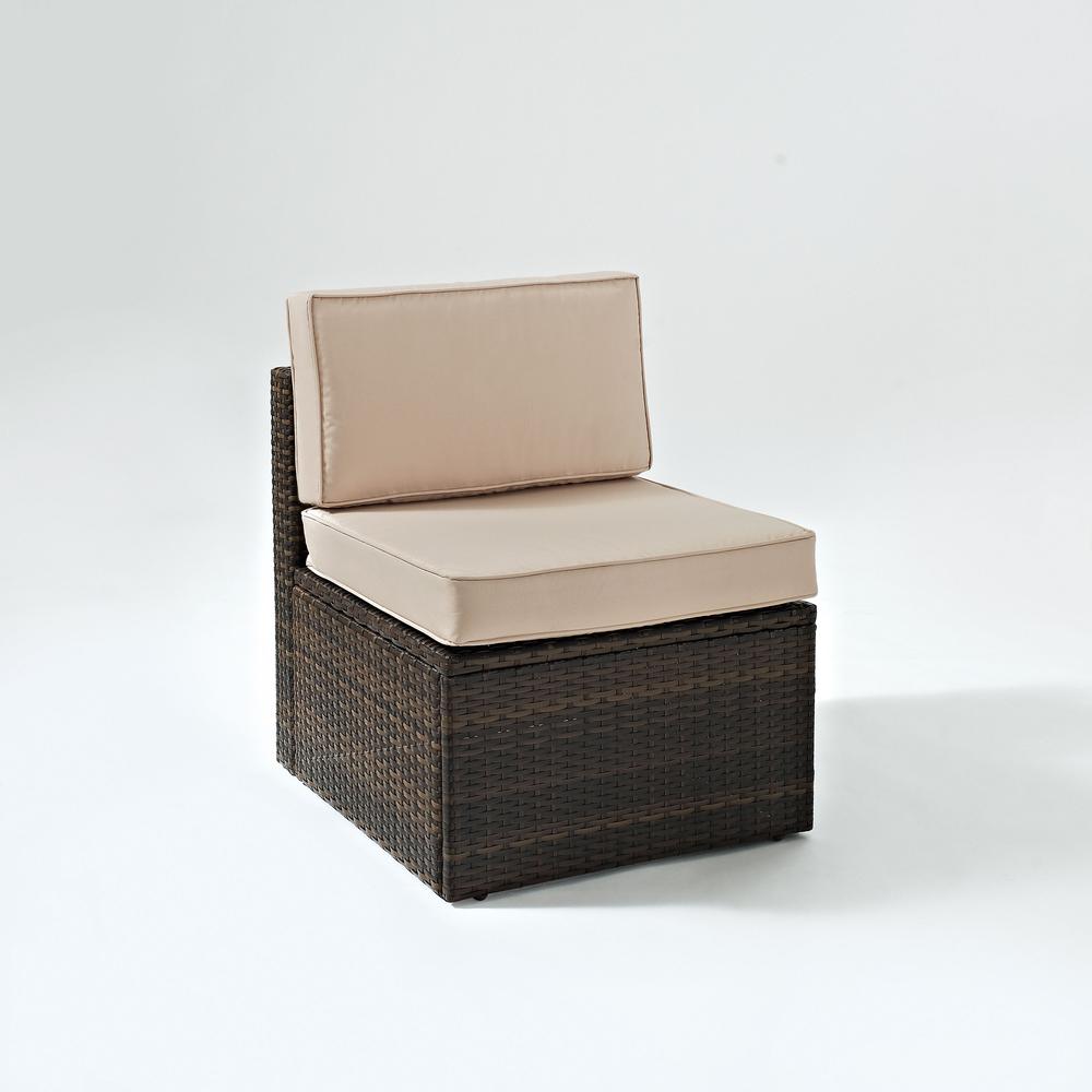 Palm Harbor Wicker Armless Outdoor Sectional Chair. Picture 8