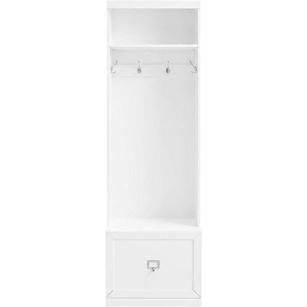Hall Tree with Shelves and Coat Storage in Elegant Finish. Picture 1