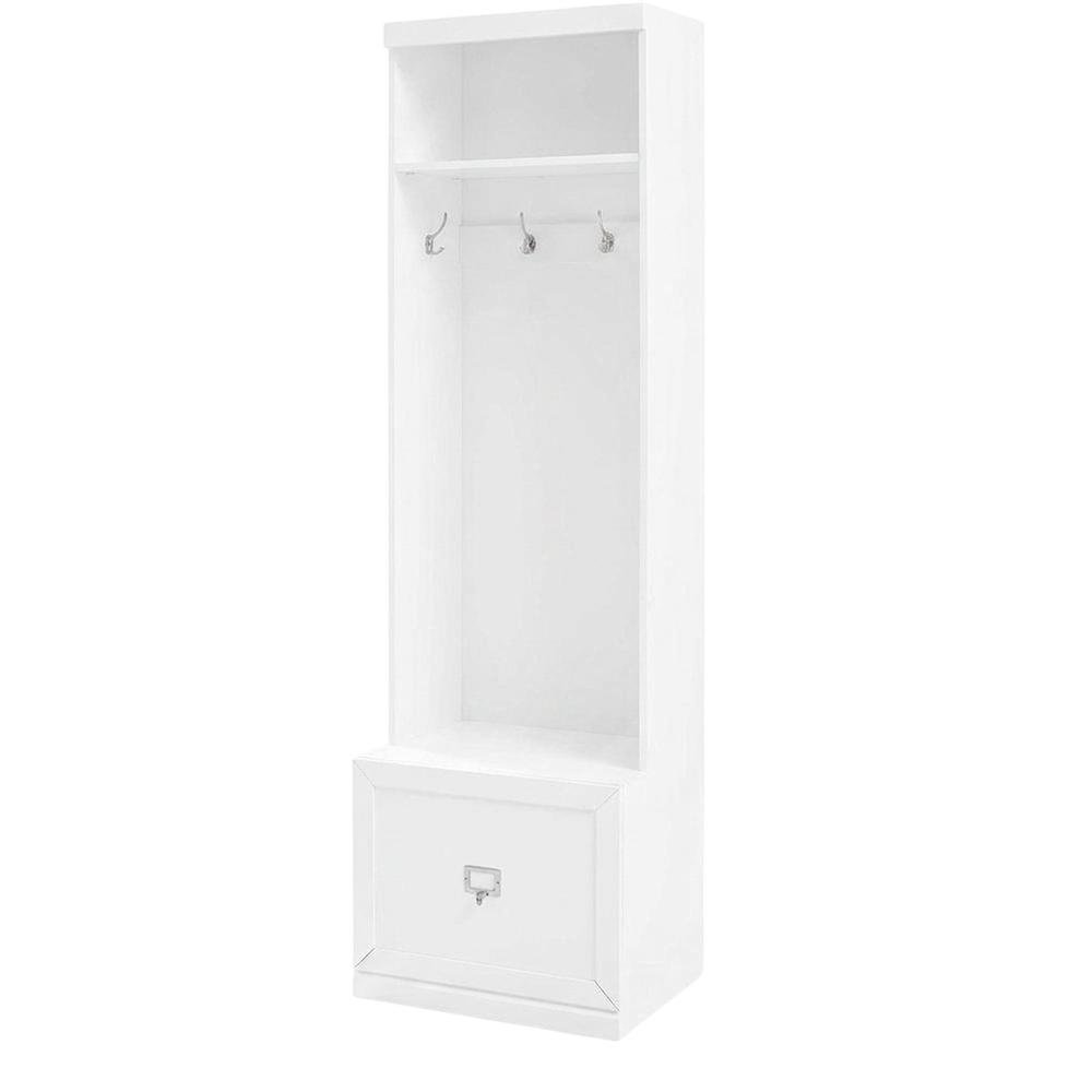 Hall Tree with Shelves and Coat Storage in Elegant Finish. Picture 3