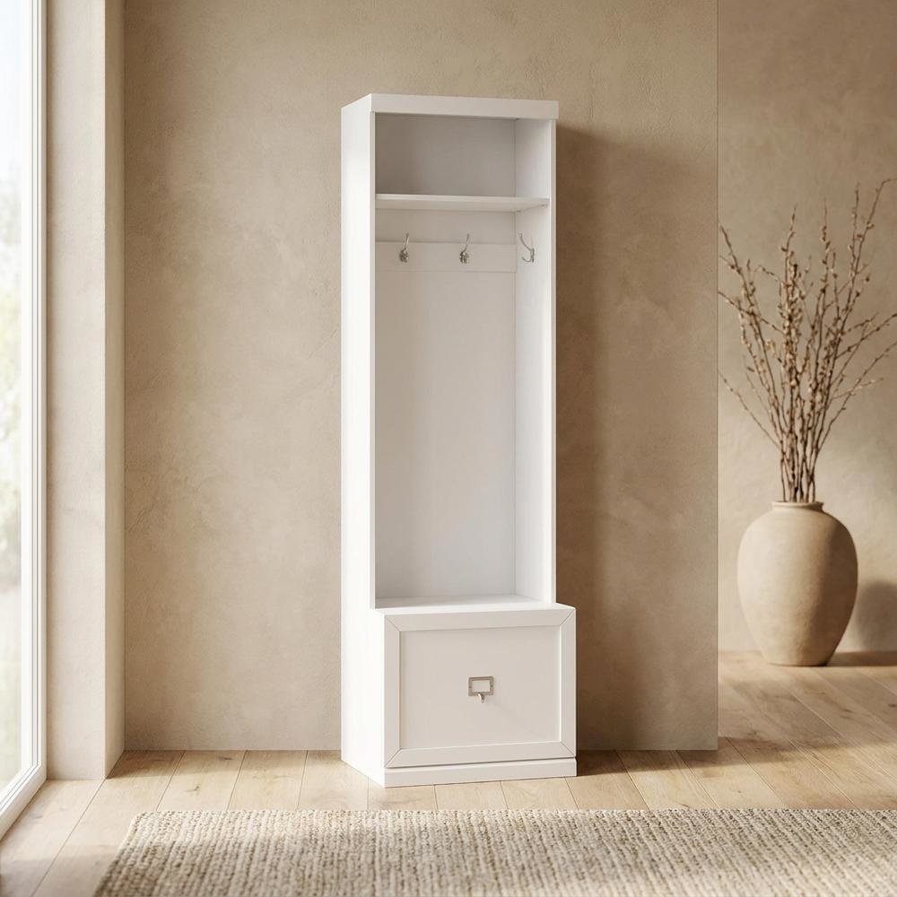 Hall Tree with Shelves and Coat Storage in Elegant Finish. Picture 2