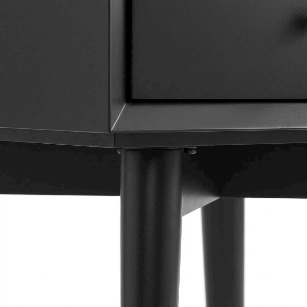 Wooden Nightstand with MDF and Poplar Veneer Finish for Modern Bedroom Style. Picture 6