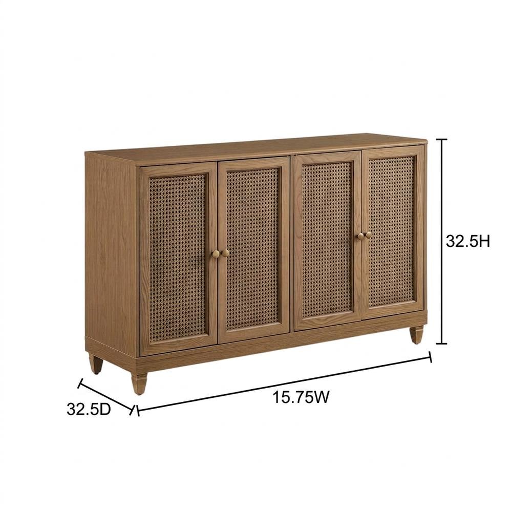 Sideboard with Anti-Tip Mechanism and Spacious Storage for Living Rooms. Picture 7