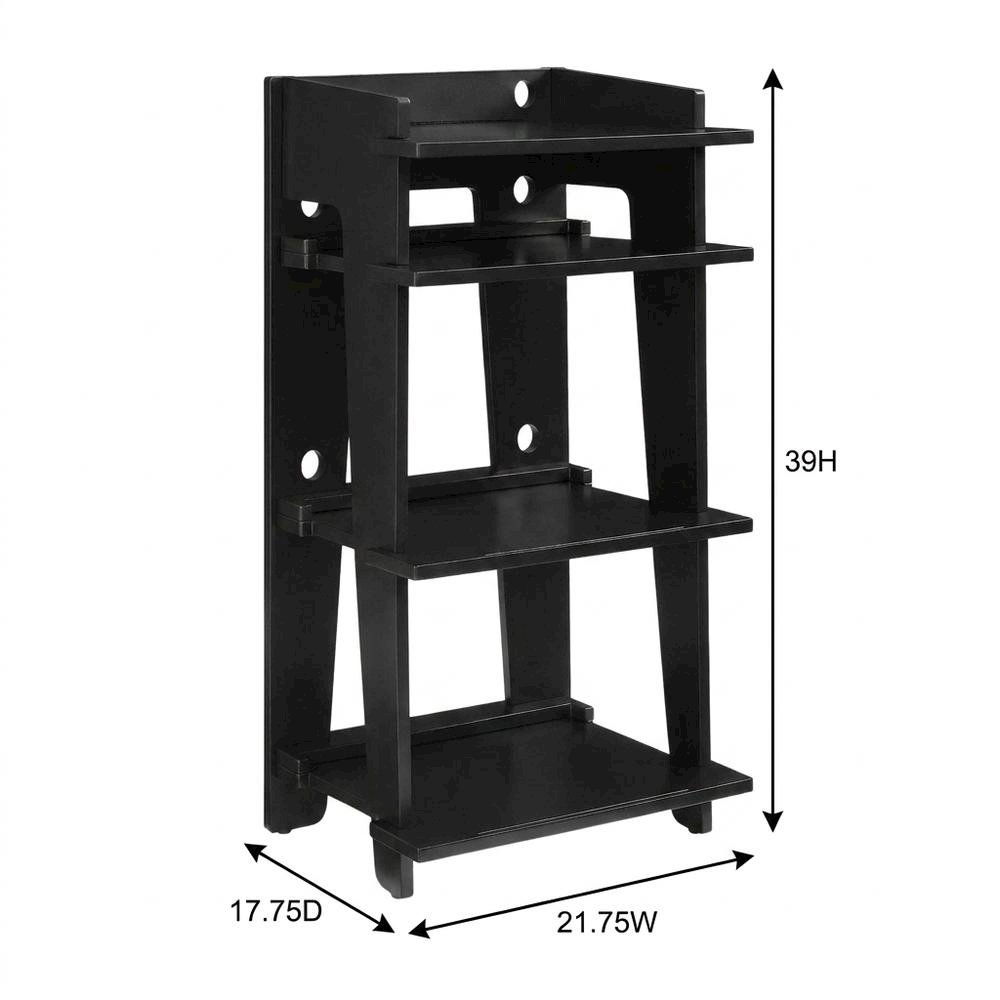 Black Turntable Stand with Anti-Tip Hardware and ISTA Certification. Picture 7