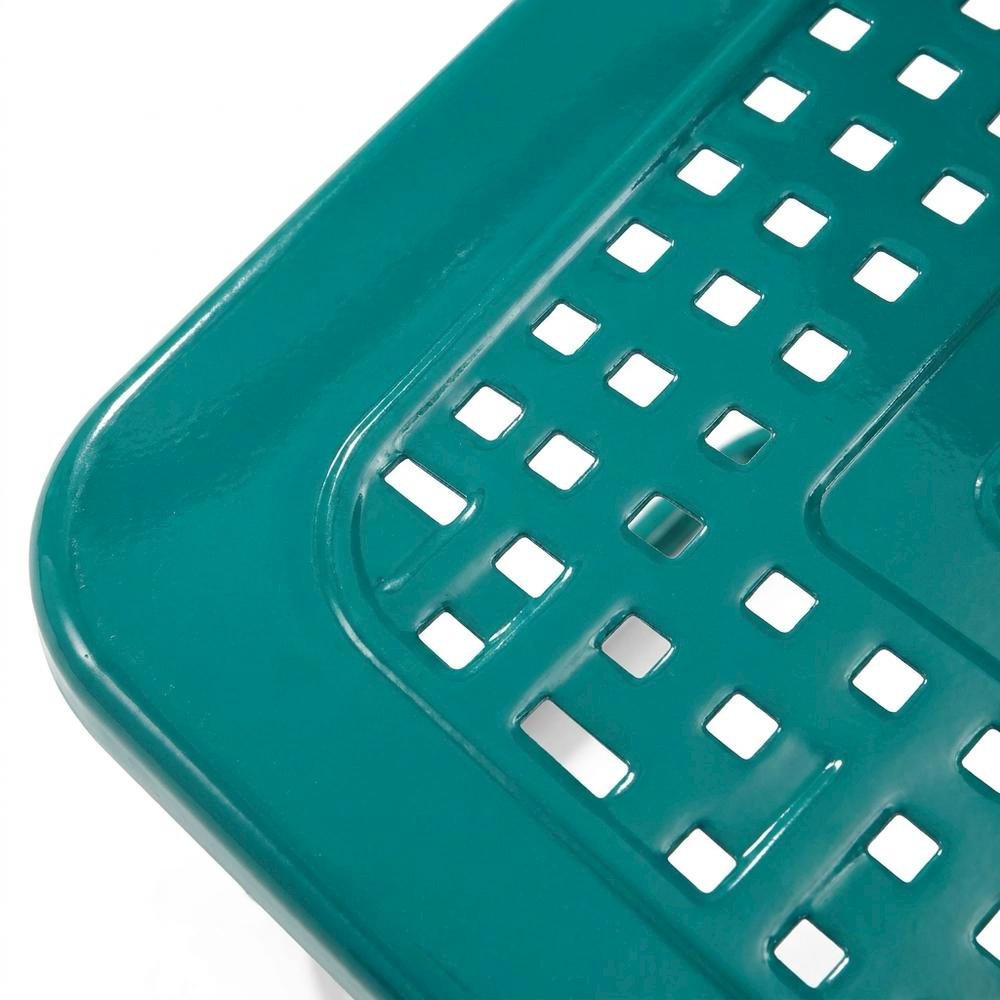 Turquoise Outdoor Chair Set with 2 Armchairs, Lightweight & Anti-Tip Hardware. Picture 6
