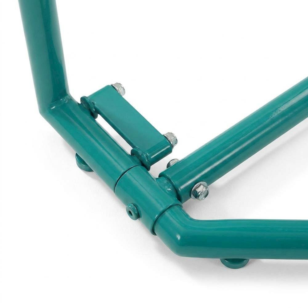 Turquoise Outdoor Chair Set with 2 Armchairs, Lightweight & Anti-Tip Hardware. Picture 7
