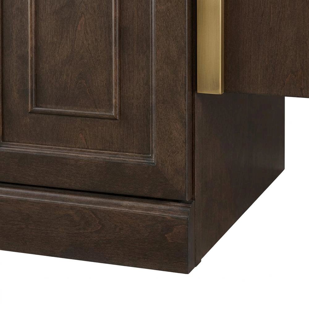 Glass Door Pantry Cabinet with Anti-Tip Mechanism. Picture 6
