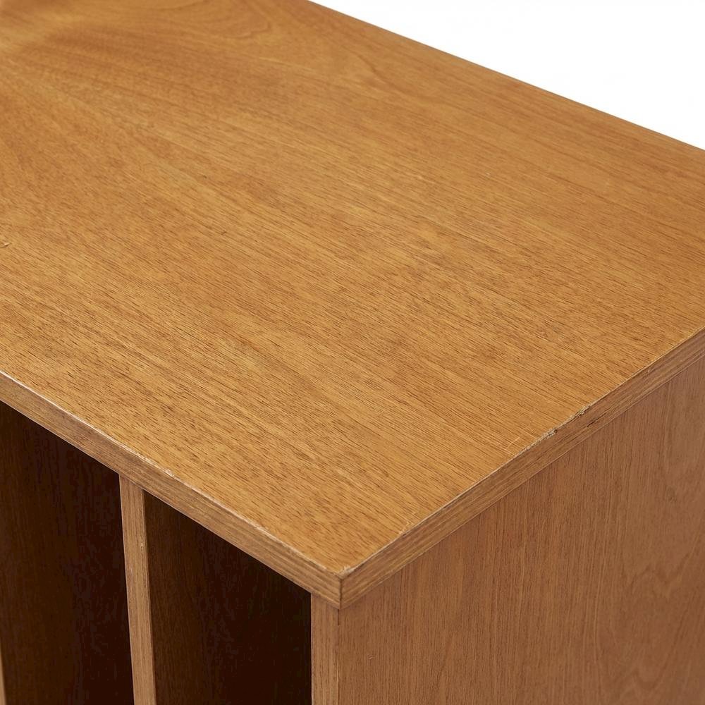 Wooden record player stand with vinyl storage and modern design. Picture 5