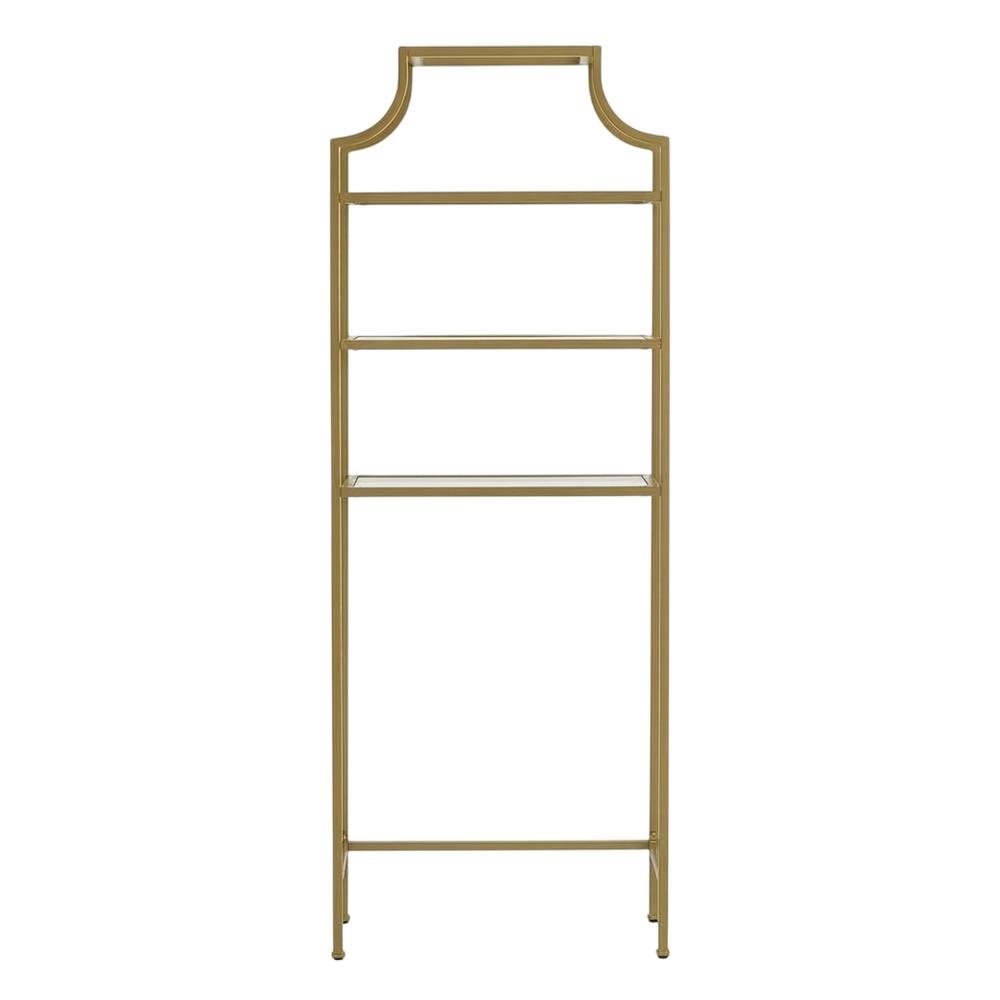 Soft Gold Space Saver Bathroom Vanity with Anti-Tip Hardware. Picture 4