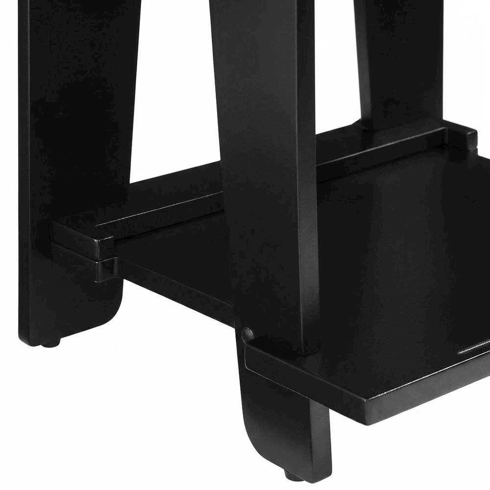 Black Turntable Stand with Anti-Tip Hardware and ISTA Certification. Picture 6