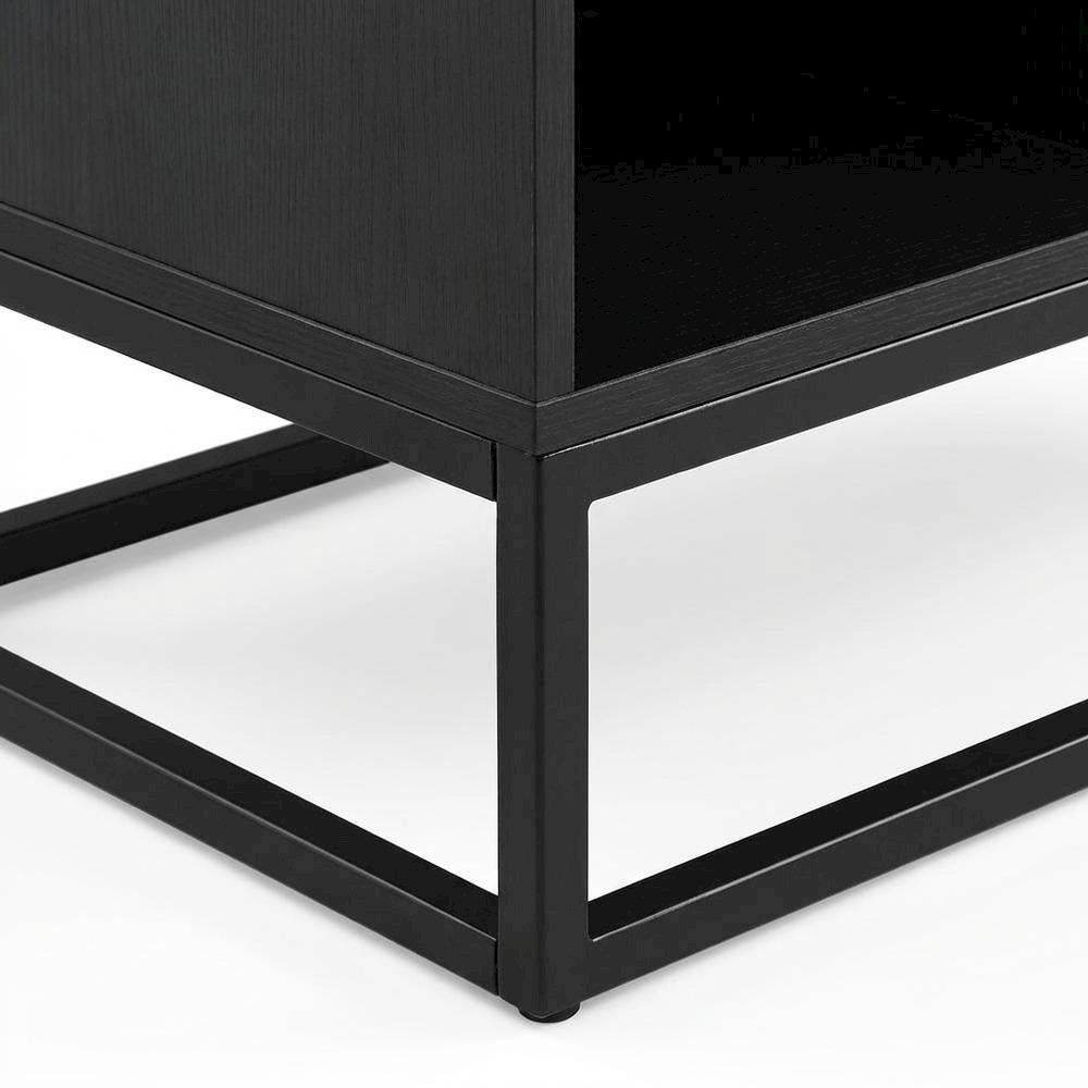 Vinyl Record Storage Stand in Neutral Finish with Sturdy Construction, Compact. Picture 6