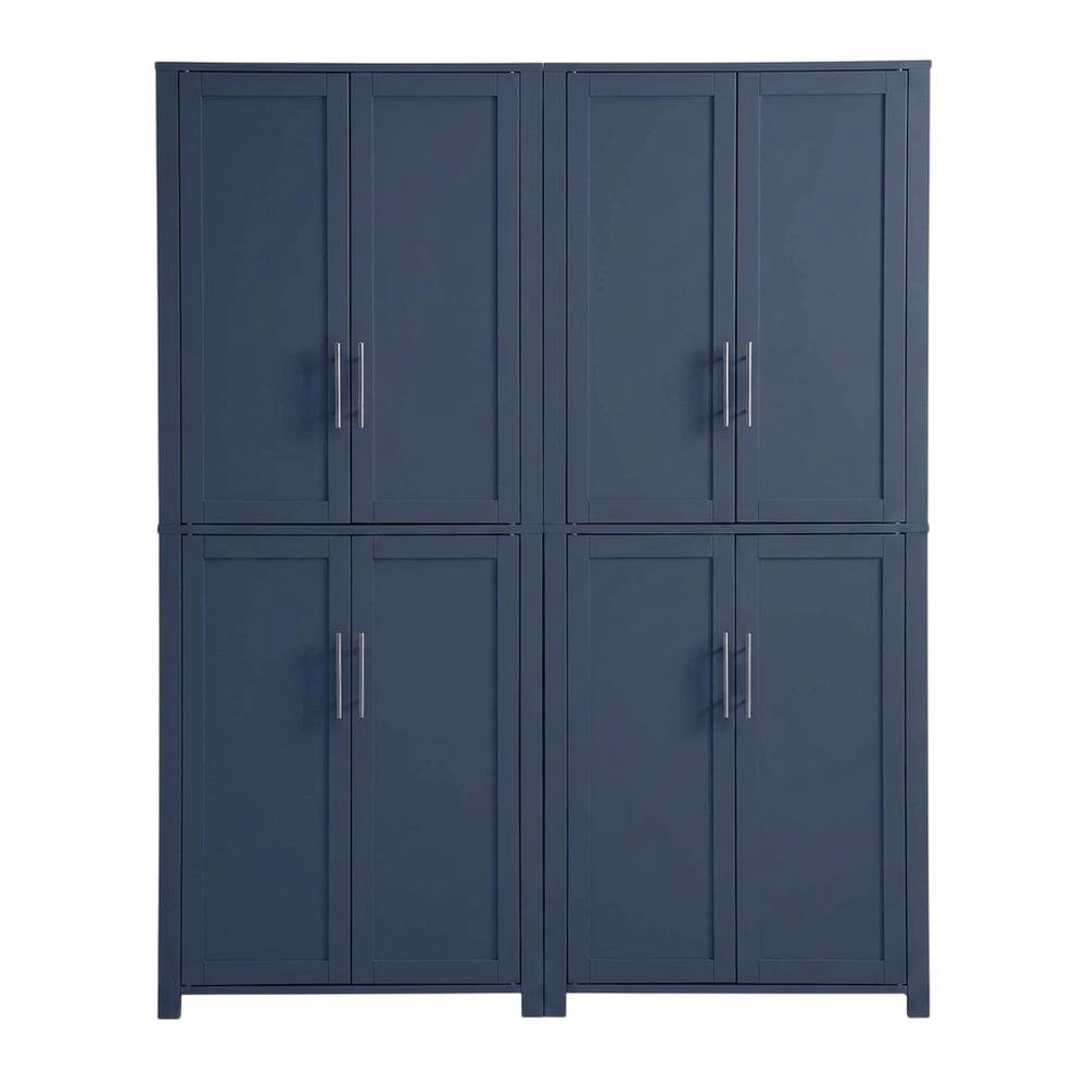 Two-Piece Kitchen Pantry Storage Set with Anti-Tip Mechanism and Floor Clearance. Picture 4